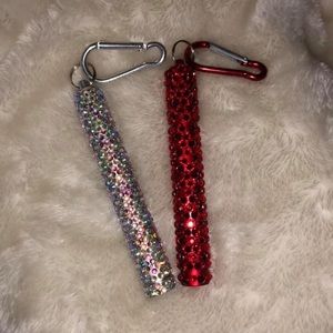 Stainless steel straw set